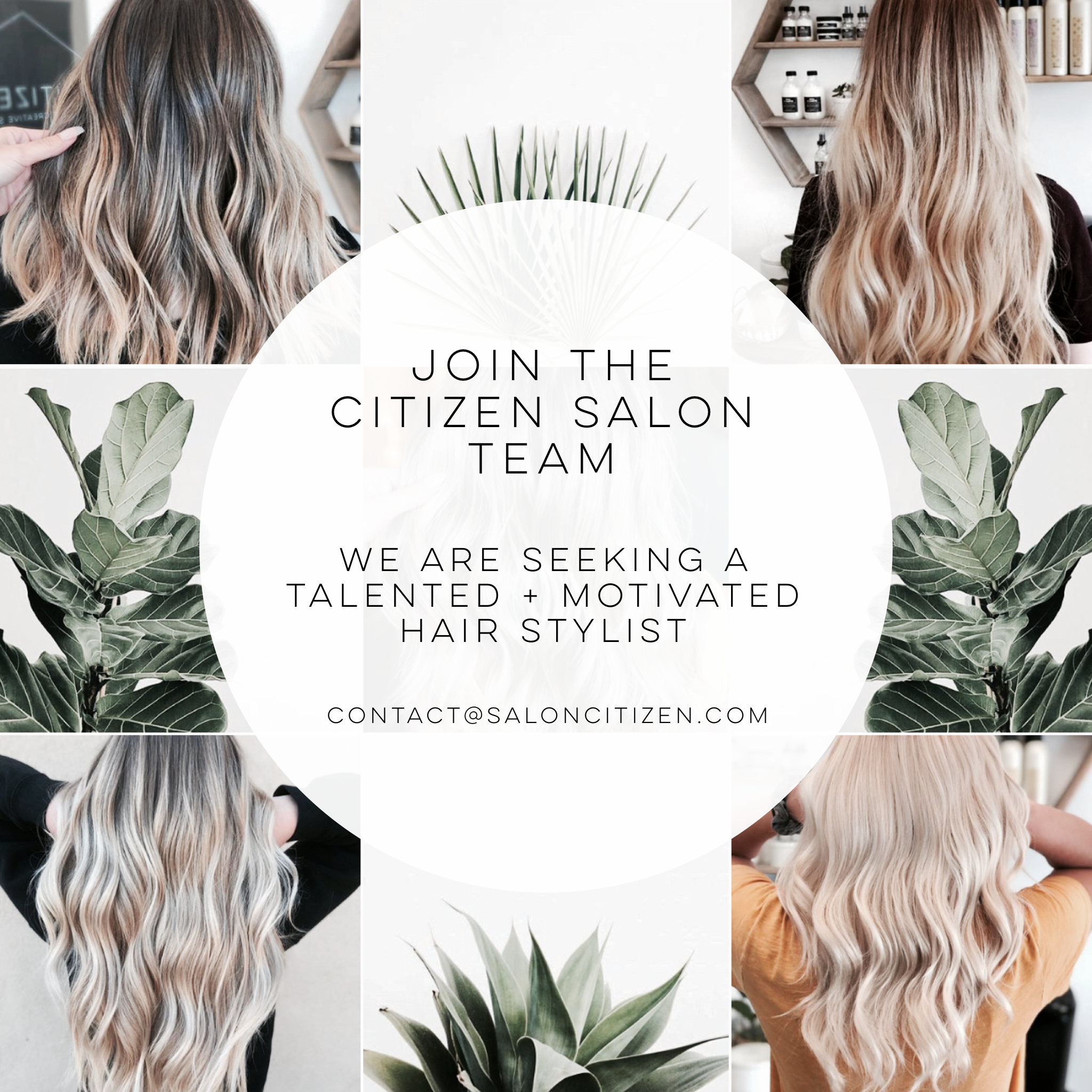 Now Hiring Booth Rent Stylist Citizen Salon Oceanside