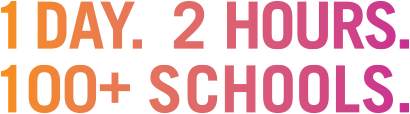 text image of the 1 day 2 hours 100-plus schools lockup